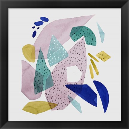 Framed Terrazzo Drift I Print