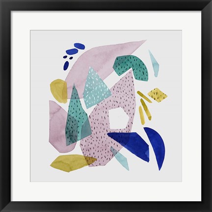 Framed Terrazzo Drift I Print