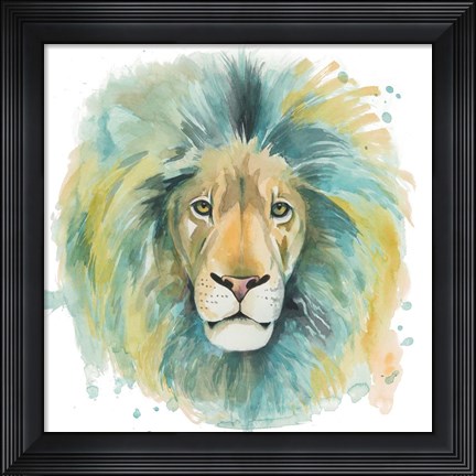 Framed Chromatic Cats II Print