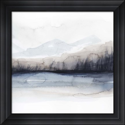 Framed Horizon Shadow I Print