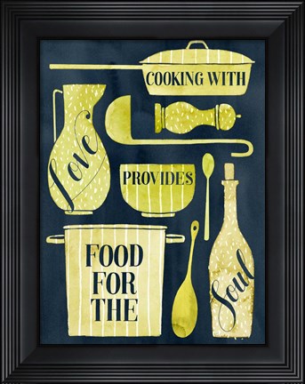 Framed Food for the Soul II Print