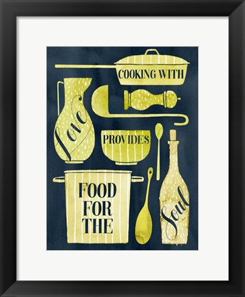 Framed Food for the Soul II Print