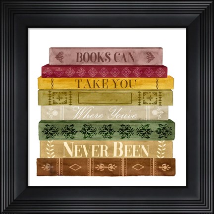 Framed Book Lover II Print