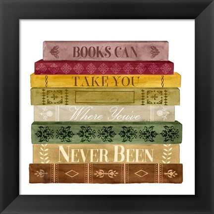 Framed Book Lover II Print