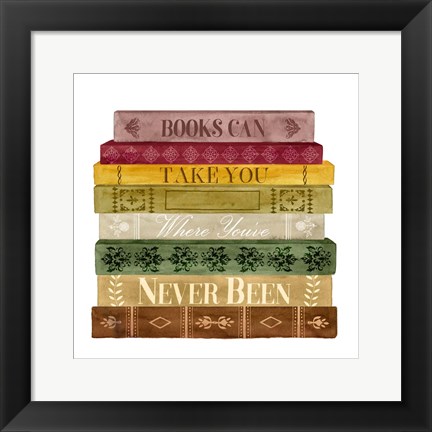 Framed Book Lover II Print