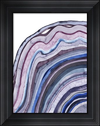 Framed Amethyst Agate I Print
