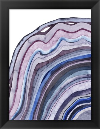 Framed Amethyst Agate I Print