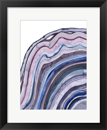 Framed Amethyst Agate I Print