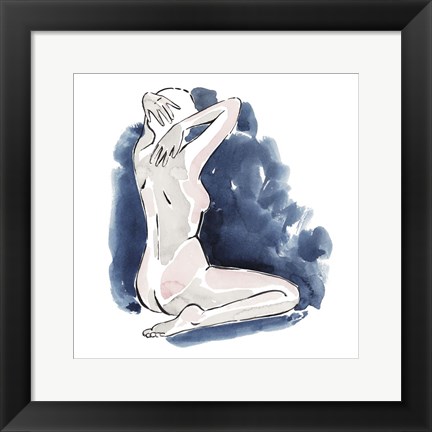 Framed Blissful Solitude I Print