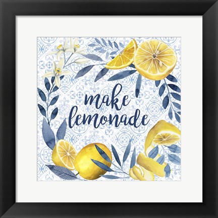 Framed Citrus Sayings I Print