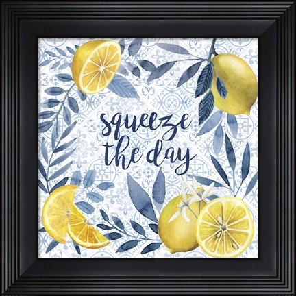 Framed Citrus Sayings II Print