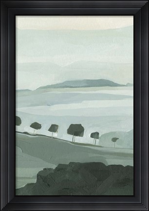 Framed Blue Ridge Fog I Print