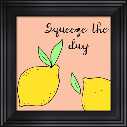 Framed Lemon Squeeze I Print