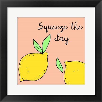 Framed Lemon Squeeze I Print