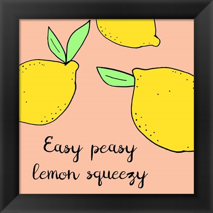 Framed Lemon Squeeze II Print