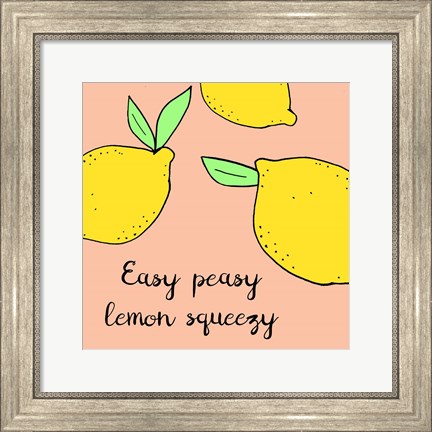 Framed Lemon Squeeze II Print