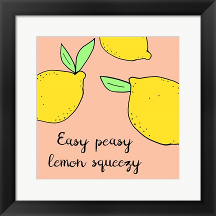 Framed Lemon Squeeze II Print