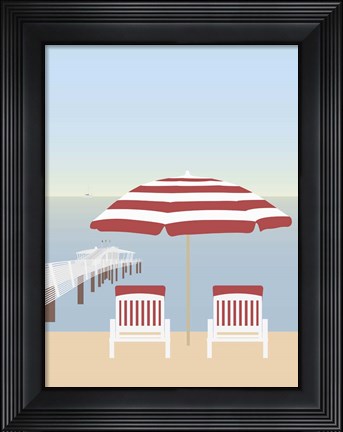 Framed Lido di Camaiore I Print