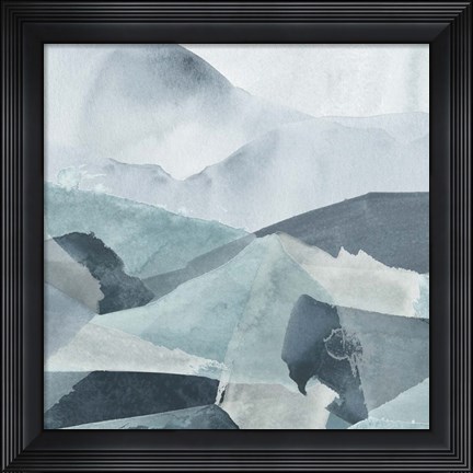 Framed Blue Range IV Print