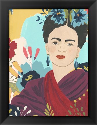 Framed Frida&#39;s Garden II Print