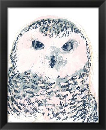 Framed Funky Owl Portrait IV Print