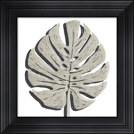 Framed Cut Paper Palms I Print