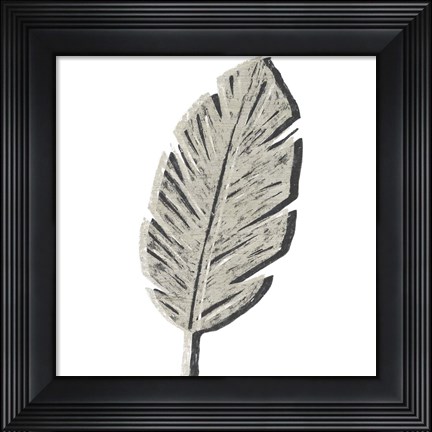 Framed Cut Paper Palms V Print