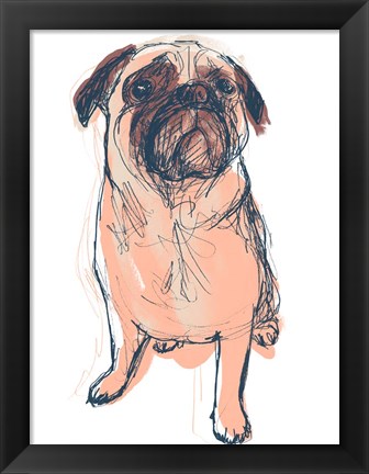 Framed Dog Portrait--Dave Print