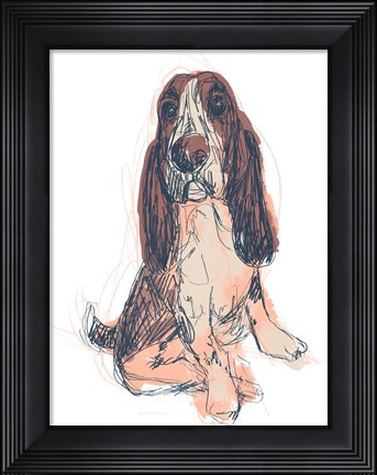 Framed Dog Portrait--Ajax Print