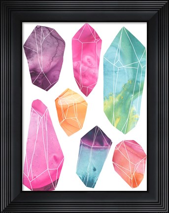 Framed Prism Crystals II Print