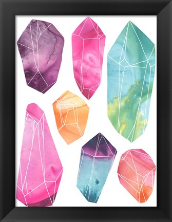 Framed Prism Crystals II Print