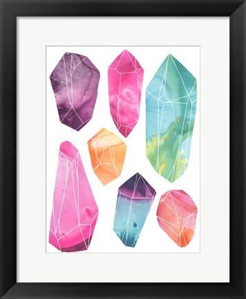 Framed Prism Crystals II Print