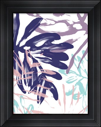 Framed Miami Floral I Print