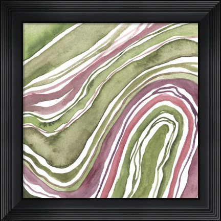 Framed Up Close Agate I Print