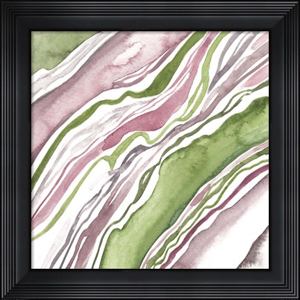 Framed Up Close Agate II Print