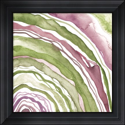 Framed Up Close Agate III Print