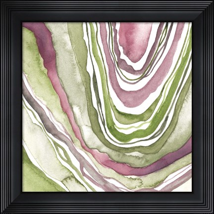 Framed Up Close Agate IV Print