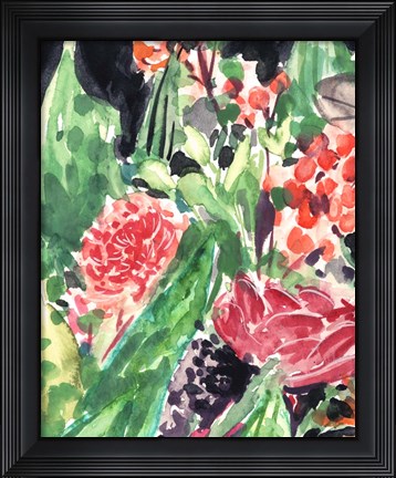 Framed Garden Fest I Print