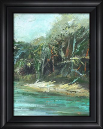 Framed Waterway Jungle II Print