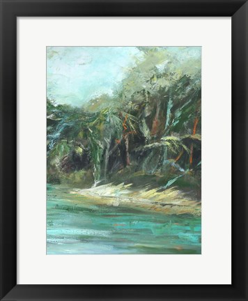 Framed Waterway Jungle II Print