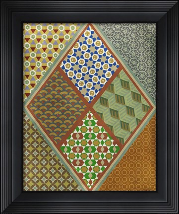 Framed Wallpaper Collage  IV Print