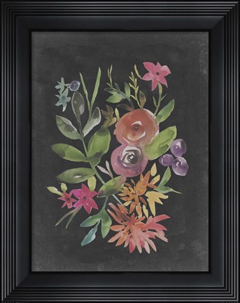 Framed Velvet Floral II Print