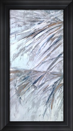 Framed Grey Palms III Print