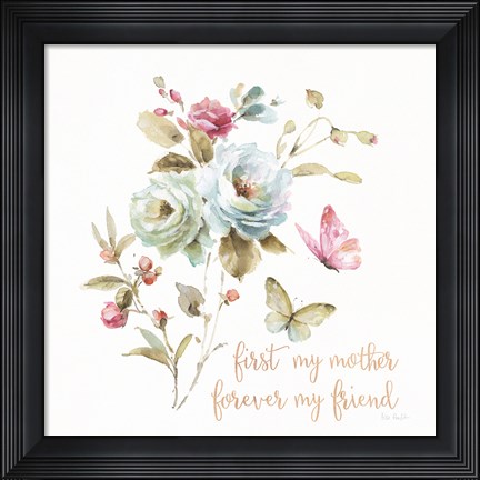 Framed Beautiful Romance VIII Mother Print