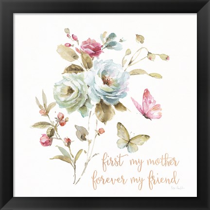 Framed Beautiful Romance VIII Mother Print