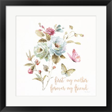 Framed Beautiful Romance VIII Mother Print