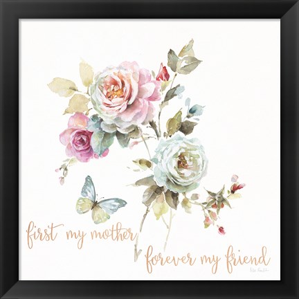 Framed Beautiful Romance VII Mother Print