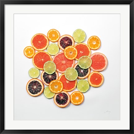 Framed Sunny Citrus II Crop Print