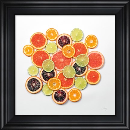 Framed Sunny Citrus II Crop Print