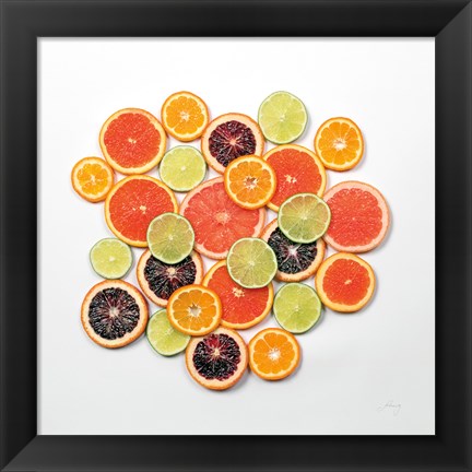 Framed Sunny Citrus II Crop Print